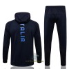 Italië - Hoodie Trainingsjack Pak 2022-23 Blauwe - Heren